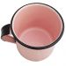 Kit Xícaras para Café e Chá 04 Peças Canecas Esmaltadas 400ml Ágata Rosa