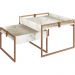 Conjunto Mesa Centro Columbia - Branco