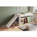 Cama Infantil com Cortina e Escorregador 90 playground Branco