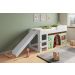 Cama Infantil com Cortina e Escorregador 90 playground Branco