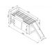 Cama Infantil com Cortina e Escorregador 90 playground Branco