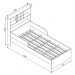 Cama Infanto Juvenil com Estante e Protetores 90 House Branco