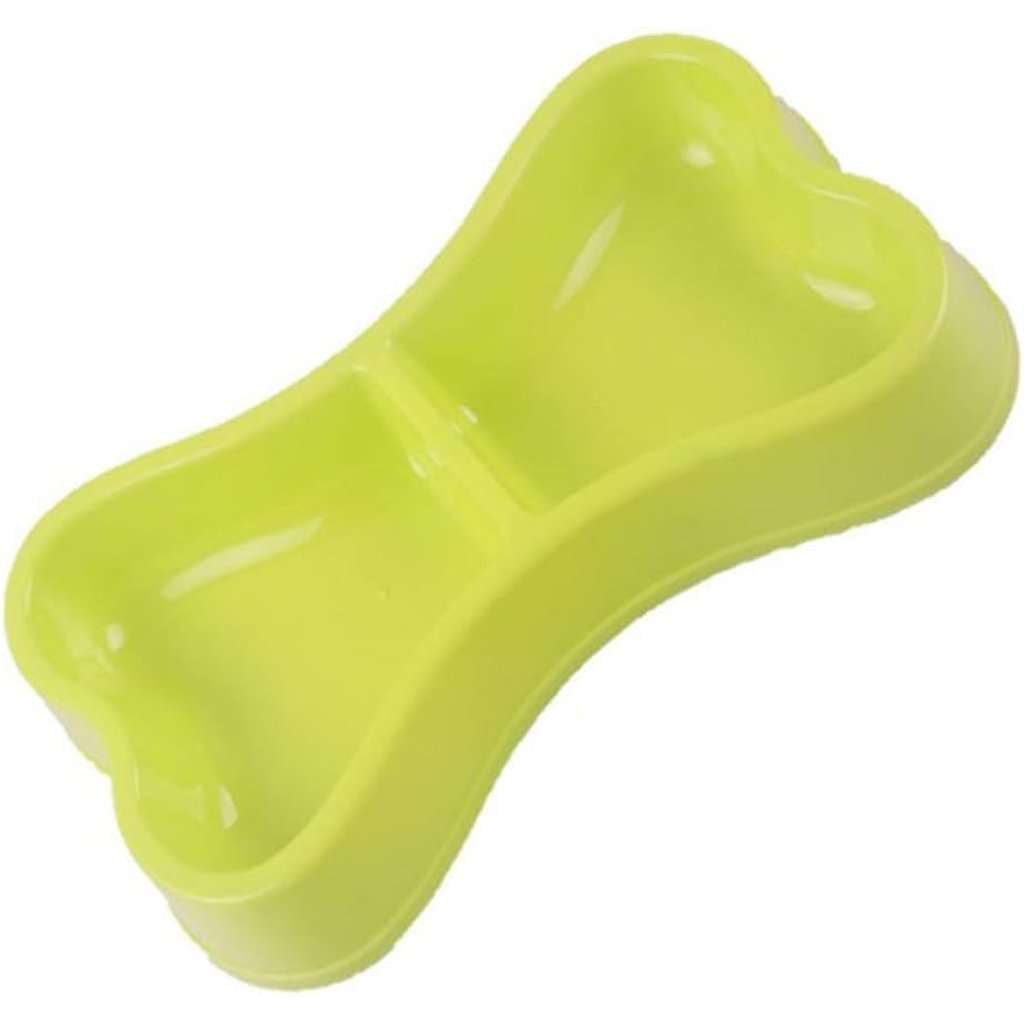 Comedouro Osso Duplo 24x13x3,5cm 150ml Verde