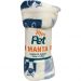 Manta Pet Microfibra 100% Poliéster 70x100cm Branco Dog