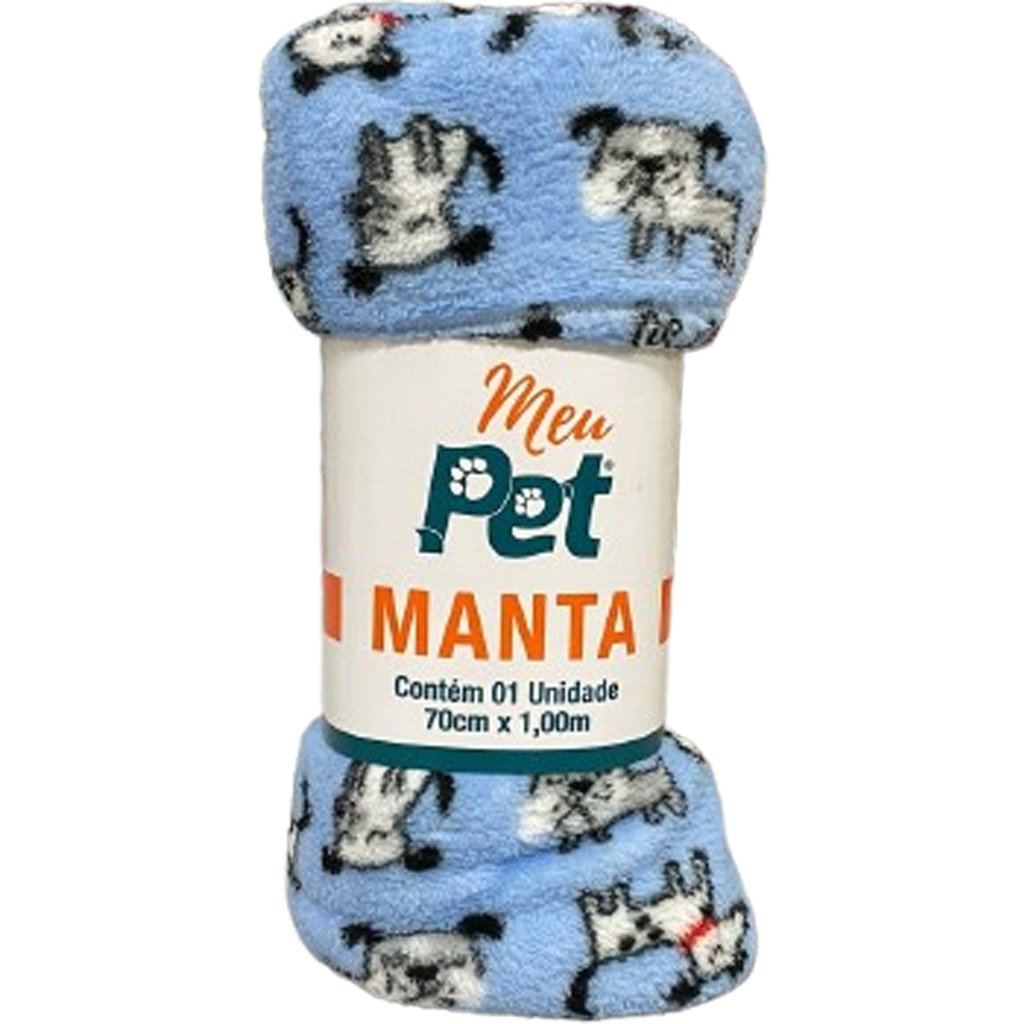 Manta Pet Microfibra 100% Poliéster 70x100cm Dog