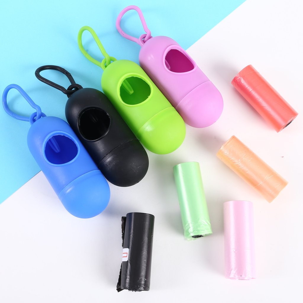 Suporte para Saco de Lixo com 2 Rolinhos de 15 Saquinhos Lilás