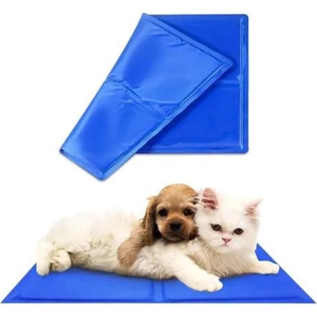 Tapete Gelado Pet Cães e Gatos Tamanho P 30x40cm Azul