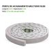 Eva Rodapé Acabamento Ripado Laminado 2,5m - Urban White