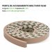 Eva Rodape Acabamento Ripado Laminado 2,5m - Play Creme