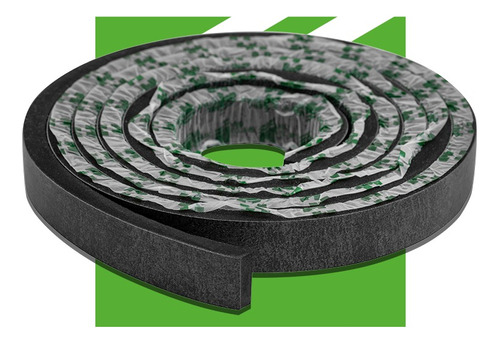 Eva Rodape Acabamento Ripado Laminado 2,5m - Urban Black