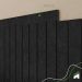 Eva Rodape Acabamento Ripado Laminado 2,5m - Urban Black-passa fio