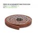 Eva Rodape Acabamento Ripado Laminado 2,5m - Urban Bronze