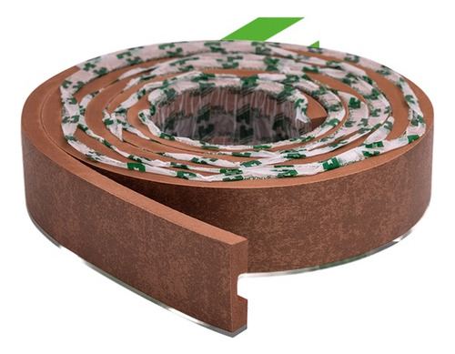 Eva Rodape Acabamento Ripado Laminado 2,5m - Urban Bronze-passa fio
