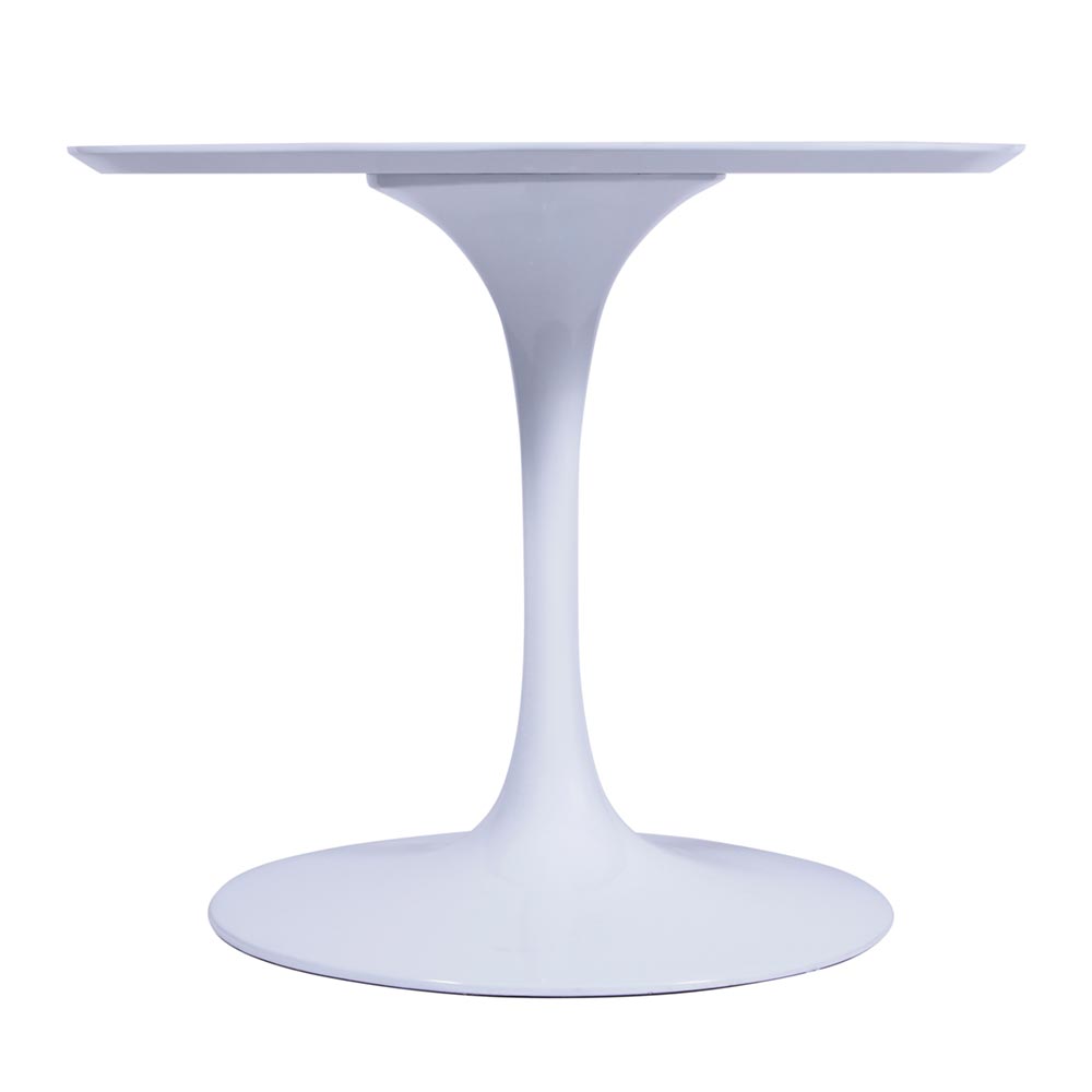 Base Mesa Saarinen Tulip Jantar Redonda Branca - 124 a 150cm