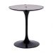 Base Mesa Saarinen Tulip Jantar Redonda Preta - 90 a 107cm