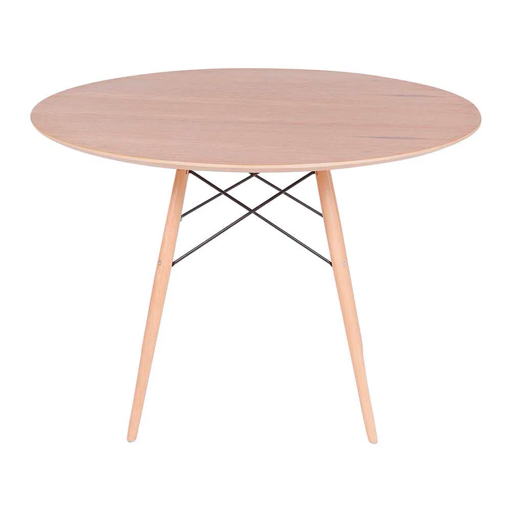 Mesa Eames Eiffel Redonda 107cm - Freijó