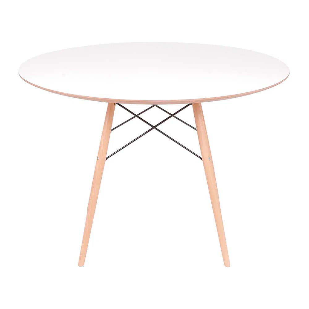 Mesa Eames Eiffel Redonda 90cm - Branca