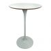 Mesa Saarinen Bistrô  Fórmica Branca 70cm - Base Branca