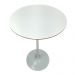 Mesa Saarinen Bistrô  Fórmica Branca 70cm - Base Branca