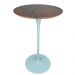Mesa Saarinen Bistrô Imbuia 70cm - Base Branca