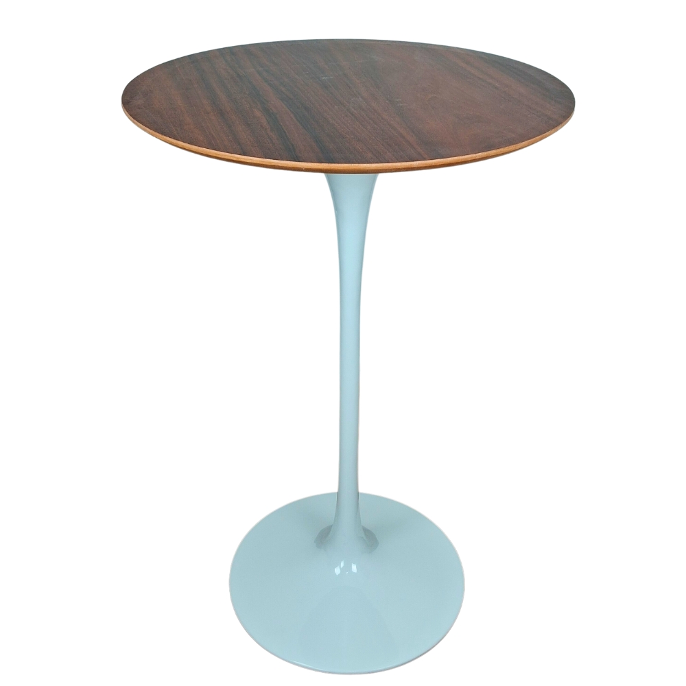 Mesa Saarinen Bistrô Imbuia 70cm - Base Branca