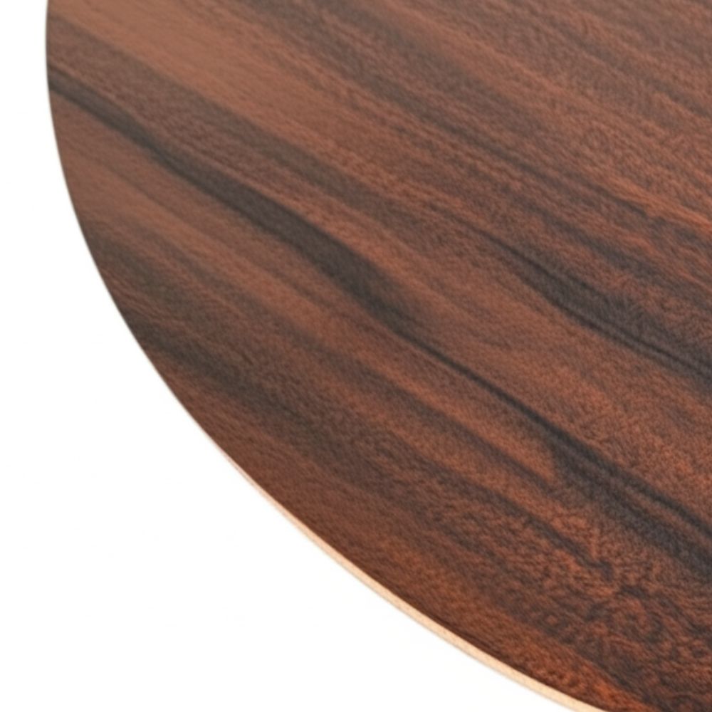 Mesa Saarinen Bistrô Imbuia 70cm - Base Branca