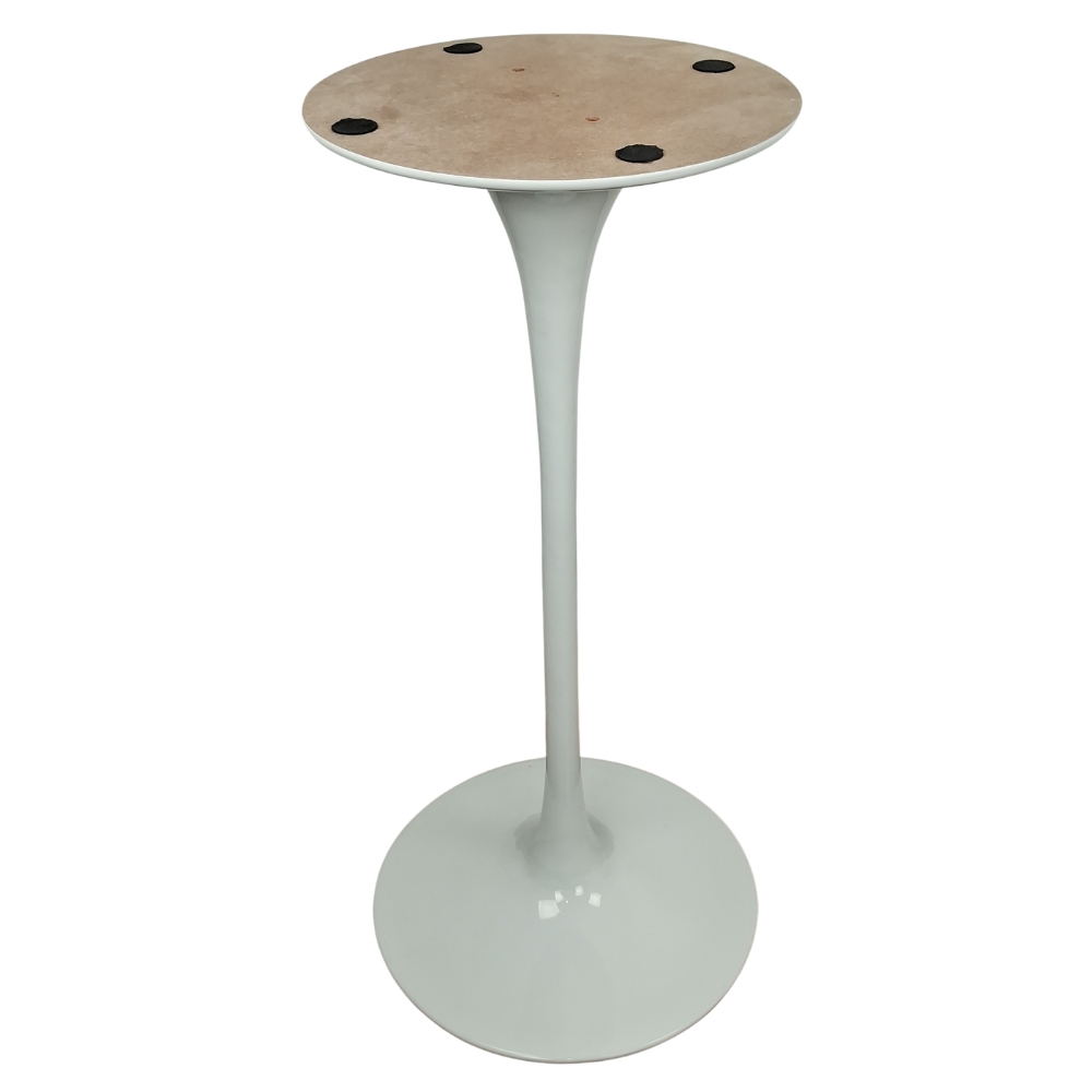 Mesa Saarinen Bistrô Pau Ferro 70cm - Base Branca