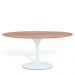 Mesa Saarinen Oval Imbuia 180x100cm - Base Branca