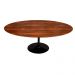 Mesa Saarinen Oval Pau Ferro 198x122cm - Base Preta