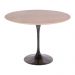 Mesa Saarinen Redonda Imbuia 100cm - Base Preta