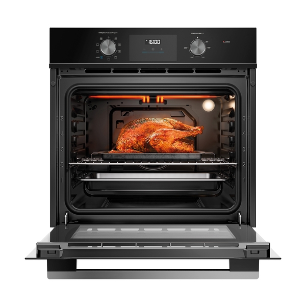 Forno Elétrico de Embutir 80L Midea com Grill Timer e Função Airfryer TSD80P2 Preto 220V