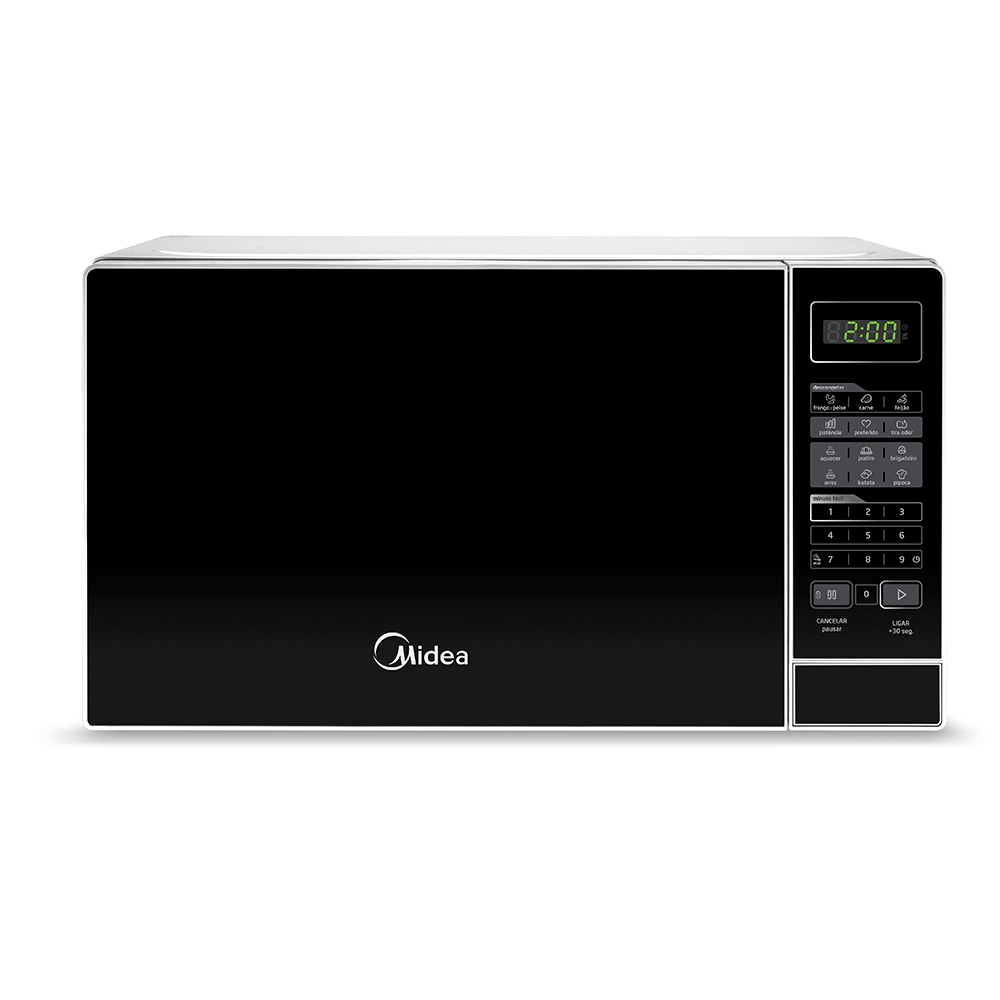 Micro-ondas Midea 20 Litros MRAS, Branco/Preto