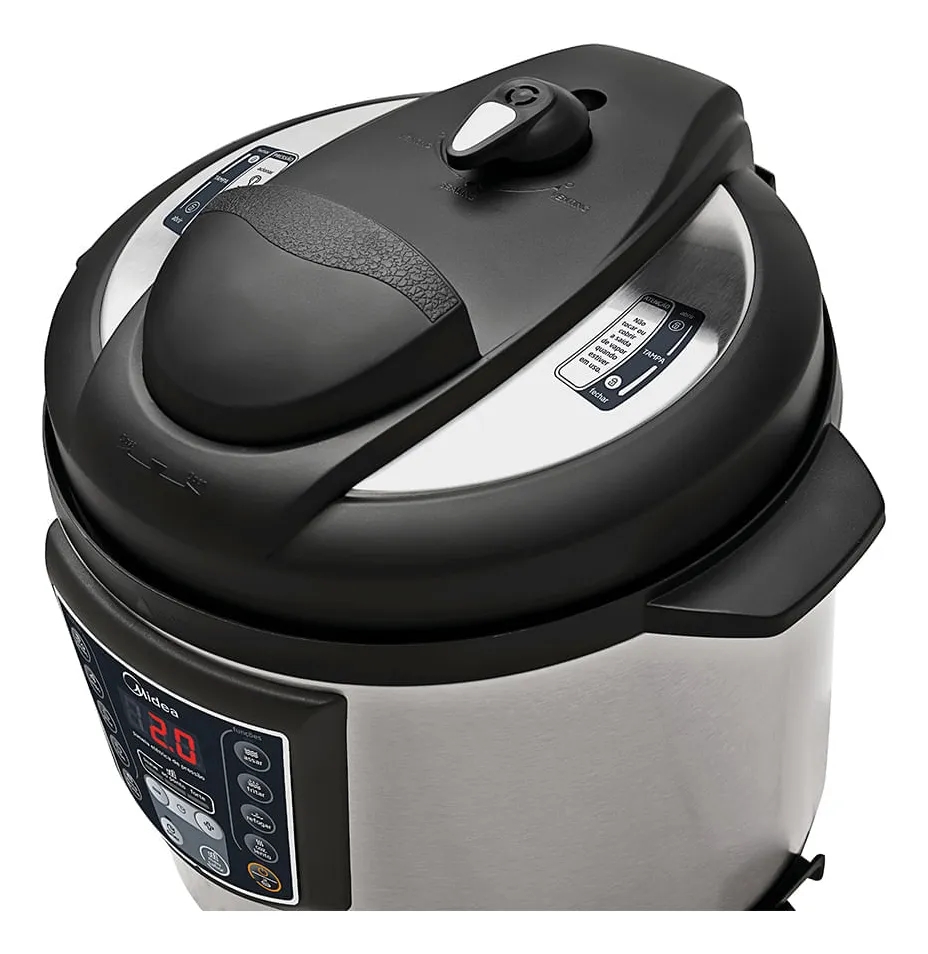 Panela de Pressão Elétrica 6 L Digital Inox Midea 110v
