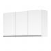 ARMARIO AEREO MODULADO 5 PORTAS MILLA BRANCO PUXADOR ALUMINIO