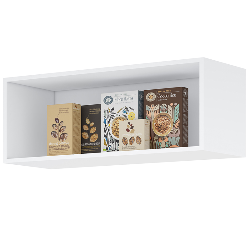 BALCÃO PARA COOK TOP MILLA  COM TAMPO MADEIRA  E AEREO BASCULANTE BRANCO PUXADOR ALUMINIO