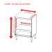 BALCÃO PARA COOK TOP MILLA  COM TAMPO MADEIRA  E AEREO BASCULANTE BRANCO PUXADOR ALUMINIO