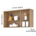 COZINHA MODULADA MILLA 4 PEÇAS AMENDOA OFF WHITE PUXADOR ALUMINIO