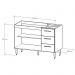 COZINHA MODULADA MILLA 4 PEÇAS AMENDOA OFF WHITE PUXADOR ALUMINIO