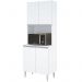 COZINHA MODULADA MILLA 4 PEÇAS BRANCO PUXADOR ALUMINIO II