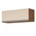 COZINHA MODULADA MILLA 4 PEÇAS CASTANHO OFF WHITE PUXADOR ALUMINIO