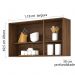 COZINHA MODULADA MILLA 4 PEÇAS CASTANHO OFF WHITE PUXADOR ALUMINIO