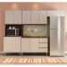 COZINHA MODULADA MILLA 4 PEÇAS CASTANHO OFF WHITE PUXADOR ALUMINIO II