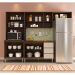 COZINHA MODULADA MILLA 4 PEÇAS CASTANHO OFF WHITE PUXADOR ALUMINIO II