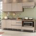 COZINHA MODULADA MILLA 5 PEÇAS AMENDOA OFF WHITE PUXADOR ALUMINIO II