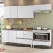 COZINHA MODULADA MILLA 5 PEÇAS BRANCO PUXADOR ALUMINIO II