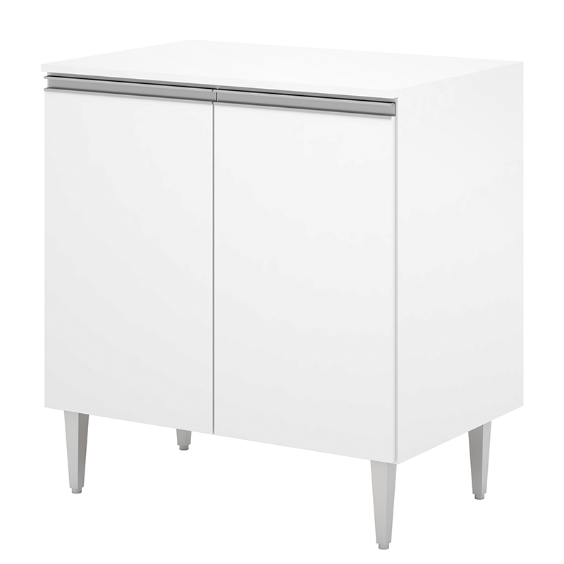 COZINHA MODULADA MILLA 6 PEÇAS BRANCO PUXADOR ALUMINIO