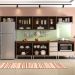 COZINHA MODULADA MILLA 7 PEÇAS CASTANHO OFF WHITE PUXADOR ALUMINIO