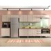 COZINHA MODULADA MILLA 8 PEÇAS AMENDOA OFF WHITE PUXADOR ALUMINIO
