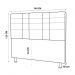 Cabeceira Carla Capitone para Cama Box Casal 140 CM Suede bege