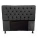 Cabeceira Carla Capitone para Cama Box Casal 160 CM Suede Preto